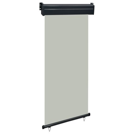 vidaXL Auvent latéral de balcon 105x250 cm Gris