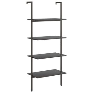 vidaXL Étagère inclinée à 4 niveaux Noir 64x35x152 5 cm