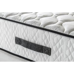 Matelas ferme 24 cm + sommier à ressorts 160 x 200 cm + couette + 2 oreillers