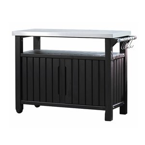 Keter Table d'extérieur multifonctionnelle de barbecue Unity XL