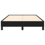 vidaXL Cadre de lit sans matelas noir 120x190 cm tissu