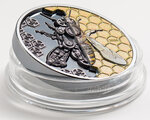 Pièce de monnaie en Argent 2000 Togrog g 93.3 (3 oz) Millésime 2020 Clockwork Evolution MECHANICAL BEE