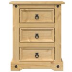 vidaXL Table de chevet Corona 53x39x66 cm bois de pin massif