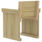 vidaXL Ensemble à manger de jardin 7 Pièces Bois de pin imprégné