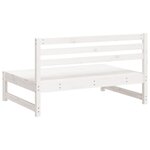 vidaXL Canapés centraux de jardin 2Pièces blanc 120x80 cm bois pin massif