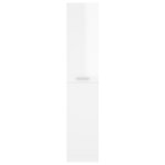 vidaXL Armoire d'apothicaire Blanc brillant Bois d’ingénierie