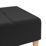 vidaXL Repose-pied Noir 78x56x32 cm Tissu