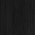 vidaXL Cadre de lit sans matelas avec tiroirs Noir 90x200 cm