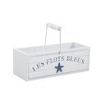 Panier en bois les flots bleus