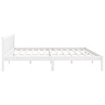 vidaXL Cadre de lit Blanc Bois de pin massif 200x200 cm