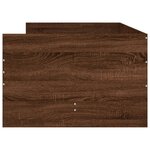 vidaXL Cadre de lit avec tiroirs chêne marron 90x190 cm