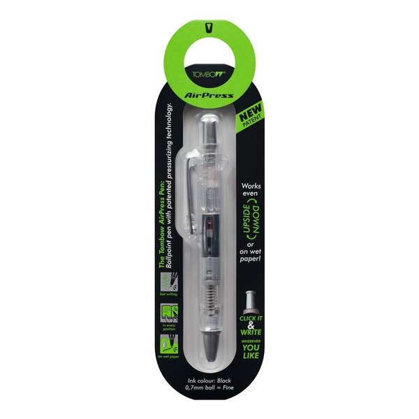 Stylo Bille Tout Terrain AirPress Pen transparent x 5 TOMBOW