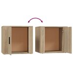 vidaXL Tables de chevet 2 Pièces Chêne sonoma 50x39x47 cm