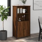 vidaXL Buffet haut chêne marron 62x36x121 5 cm bois d'ingénierie