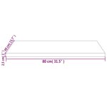 vidaXL Dessus de bureau 80x40x2 5 cm bois massif de pin