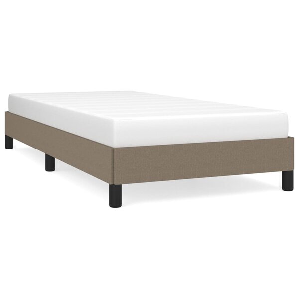 vidaXL Cadre de lit Taupe 90x190 cm Tissu