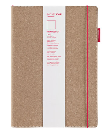 Carnet à ruban SenseBook Red Rubber A4 blanc