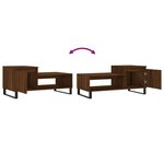vidaXL Table basse Chêne marron 100x50x45 cm Bois d'ingénierie