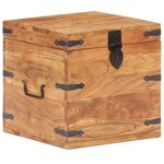 vidaXL Coffre 40x40x40 cm Bois d'acacia solide
