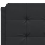 vidaXL Cadre de lit avec tête de lit Noir 120x200 cm Similicuir