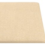 vidaXL Panneaux muraux 12 Pièces Crème 90x15 cm Tissu 1 62 m²