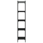 vidaXL Bibliothèque 5 niveaux noir 40x30x154 cm bois d'ingénierie