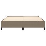 vidaXL Cadre de lit Taupe 160x200 cm Tissu