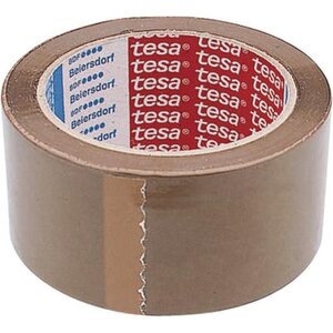 Ruban adhésif d'emballage Acrylic Silencieux 4024 en PP 50 mm x 66 m Marron TESA