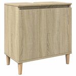 vidaXL Ensemble de meubles de salle de bain 3 Pièces chêne sonoma
