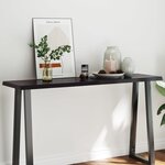 vidaXL Dessus de table bois massif traité bordure assortie