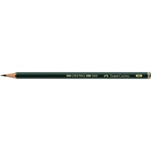 Crayon papier 9000 hexagonal mine 2mm 8B x 12 FABER-CASTELL