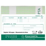 91E Registre 24x32 mm Mouvements de Titres 100 Pages EXACOMPTA