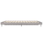 vidaXL Cadre de lit sonoma gris 135x190 cm bois d'ingénierie