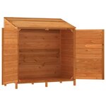 vidaXL Remise de jardin Marron 102x52x112 cm Bois de sapin solide