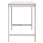 vidaXL Table de jardin blanc 121x82 5x110 cm bois massif de pin