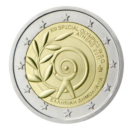 Monnaie 2 euros commémorative grèce 2011 - jeux olympiques d'athènes
