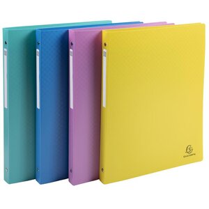 Classeur 4 anneaux 15mm polypropylène Forever Young A4 Couleurs assorties EXACOMPTA