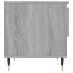vidaXL Table basse sonoma gris 50x46x50 cm bois d'ingénierie