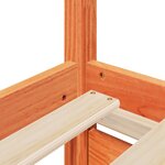 vidaXL Cadre de lit sans matelas cire marron 90x200 cm bois pin massif