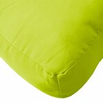 vidaXL Coussin de palette vert brillant 70x70x12 cm tissu