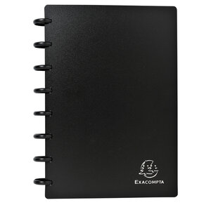 Porte-cartes de visite à anneaux A5 noir EXACOMPTA