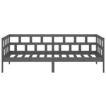 vidaXL Lit de jour gris bois de pin massif 80x200 cm
