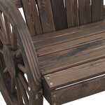 vidaXL Chaises de jardin Adirondack lot de 2 bois de sapin massif