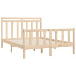 vidaXL Cadre de lit Bois de pin massif 120x200 cm