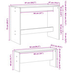 vidaXL Ensemble table à manger et bancs 3 Pièces bois d'ingénierie