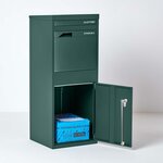 Boîte à colis Large Vert 2 portes Acier galvanisé SMART PARCEL BOX®
