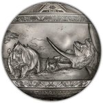 Pièce de monnaie en Argent 1000 Francs g 1000 (1 Kg) Millésime 2022 Big Five Spherical BIG FIVE MIGHTY RHINOCEROS