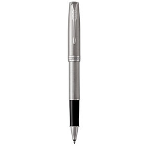 PARKER Sonnet Stylo roller acier inoxydable Recharge noire pointe fine Coffret cadeau