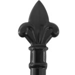 vidaXL Double portail avec haut sous forme de lance 400 x 175 cm