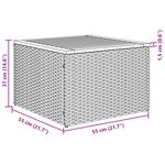vidaXL Ensemble de Canapés de Jardin 7 Pièces Coussins Noir Rotin Synthétique Acier